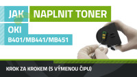 Návod na plnenie tonerov OKI B401/MB441/MB451