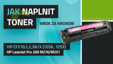 Návod na plnenie tonerov HP CF210A/CF210X (131A, 131X), HP LaserJet Pro 200 M276/M251