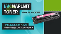 Návod na plnenie tonerov HP CP1525/CM1415 MFP