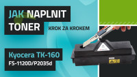 Návod na plnenie tonerov Kyocera TK-160 FS-1120D/P2035d 