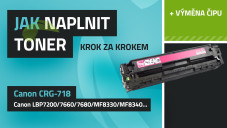 Návod na plnenie tonerov Canon CRG-718, LBP7200Cdn/7660Cdn/7680Cx/MF8330Cdn