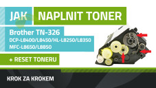 Návod na plnenie tonerov Brother TN-326, DCP-L8400/L8450/HL-L8250/L8350/MFC-L8650/L8850