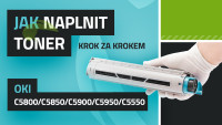 Návod na plnenie tonerov OKI C5800/C5850/C5900/C5950/C5550 MFP