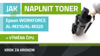 Návod na plnenie tonerov Epson WorkForce AL-M310/M320