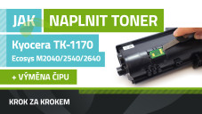 Návod na plnenie tonerov Kyocera TK-1170, ECOSYS M2040/2540/2640