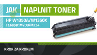 Návod na plnenie tonera HP W1350A/W1350X, HP LaserJet M209/M234