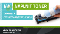 Návod na plnenie tonerov Lexmark CX331/CX431/CS331/CS431