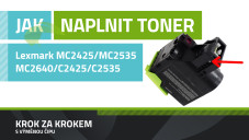 Návod na plnenie tonerov Lexmark MC2425/MC2535/MC2640/C2425/C2535