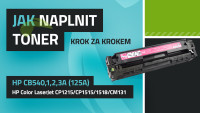 Návod na plnenie tonerov HP 125A, HP Color LaserJet CP1215/CP1515/1518/CM1312