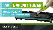 Návod na plnenie tonerov HP 201A/X (CF400A/X) HP Color LaserJet Pro M252/M274/M277