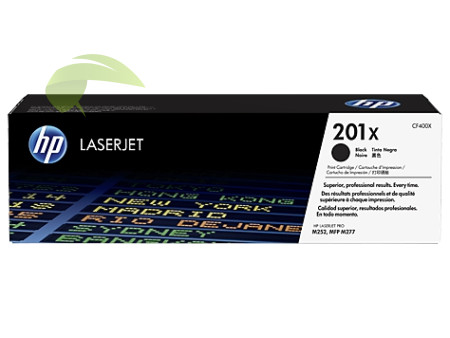 Toner HP 201X, CF400X originálny čierny, LaserJet M252/M274/M277