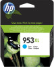 HP F6U16AE, HP 953XL originálna náplň cyan, OfficeJet Pro 7740/8210/8218/8710/8715