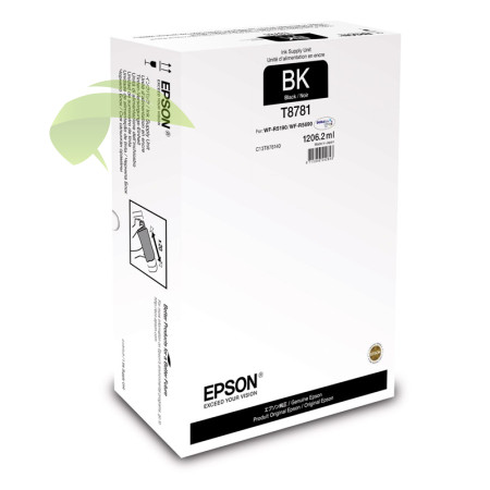 Originálna náplň Epson T8781, C13T878140 čierna, WorkForce Pro WF-R5190/WF-R5690