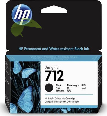 HP 3ED71A, HP 712 originálna náplň čierna, DesignJet T230/T250/ T630/T650