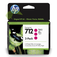 HP 3ED78A, HP 712 originálna náplň magenta 3-pack, DesignJet T230/T250/ T630/T650