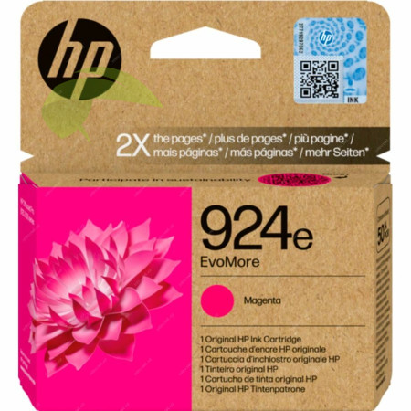 HP 4K0U8NE, HP 924e originálna náplň magenta, OfficeJet Pro 8122e/8124e/8132e/8134e/8135e