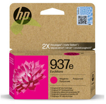 HP 4S6W7NE , HP 937e originálna náplň magenta, OfficeJet Pro 9110b/9120b/9120e/9125e/9130b/9720e