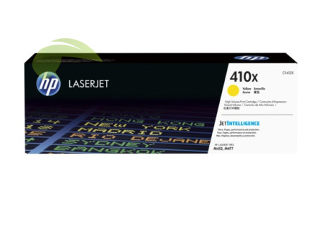 Toner HP 410X, CF412X originálny žltý, LaserJet M377/M452/M477