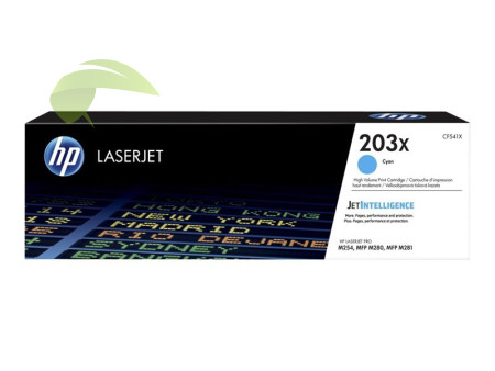 Toner HP 203X, CF541X originálny cyan, Color LaserJet Pro M254/M280/M281